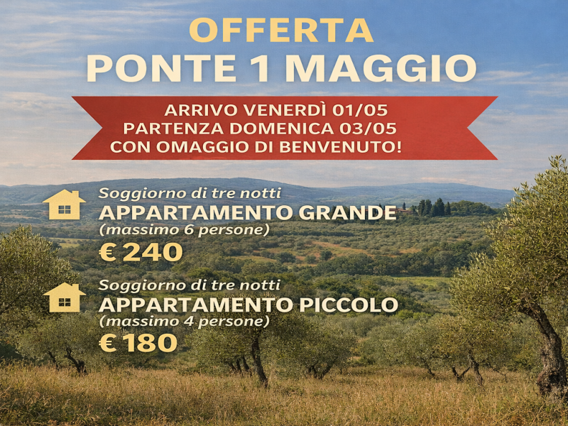 SPEZIALANGEBOT 1. MAI IN DER TOSKANA